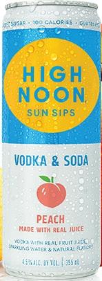 High Noon Sun Sips - Peach Vodka & Soda (355ml can) (355ml can)